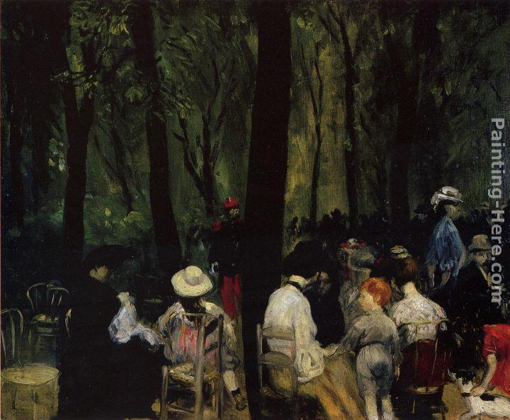 William Glackens Under the Trees, Luxembourg Gardens